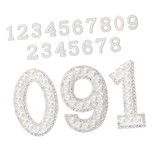 ORFOFE 20 Stück Bling On Applikation Für Taschen Schuhe Und DIY Mützen Mäntel Perlenapplikation Für Einfache Strass Applikationen Patch Mantel Dekorativ Funkelnd Kleidung von ORFOFE