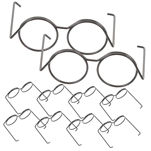 ORFOFE 20 Stück Puppen Metall Mini Brillen Mini Puppen Sonnenbrillen Zum Basteln Mini Sonnenbrillen Für Puppen Dekorative Brillen Dekore Puppen Zubehör Puppen Brillen Ornamente von ORFOFE