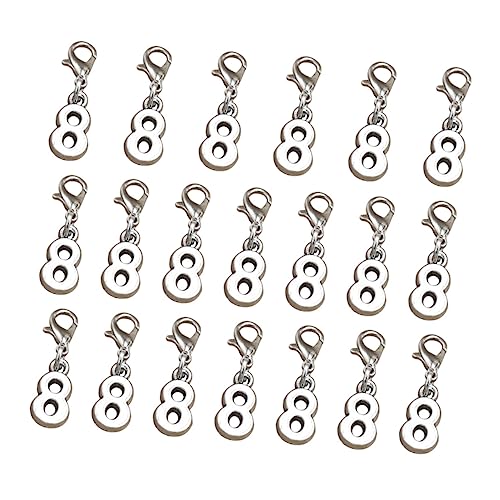 ORFOFE 20 Stück Teiliges Alloy Anhänger mit Förmigen Zahlencharms und Robustem Karabinerverschluss Vielseitiges DIY Schmuckzubehör für Ohrringe Halsketten und Armbänder Langlebig und ORFOFE 20 Stück Teiliges Alloy Anhänger mit Förmigen Zahlencharms und Robustem Karabinerverschluss Vielseitiges DIY Schmuckzubehör für Ohrringe Halsketten und Armbänder Langlebig und von ORFOFE
