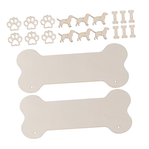 ORFOFE 20 Stück Teiliges DIY Holz-hundeknochen Hängeschild Set mit Glatten Kanten Handbemalbar für Haustierdekoration Geschenkideen und Kreative Bastelprojekte Inklusive Hundepfoten und ORFOFE 20 Stück Teiliges DIY Holz-hundeknochen Hängeschild Set mit Glatten Kanten Handbemalbar für Haustierdekoration Geschenkideen und Kreative Bastelprojekte Inklusive Hundepfoten und von ORFOFE
