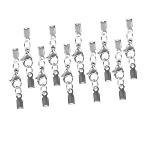 ORFOFE 20 Stück Teiliges Edelstahl Lobster Verschlüsse für DIY Schmuckherstellung Armband und Halskettenverbinder Robuste Karabinerverschlüsse für Schmuckbastler von ORFOFE