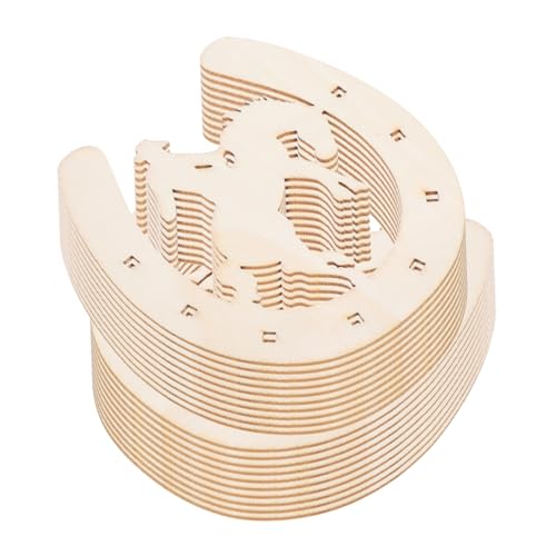 ORFOFE 20 Stück Teiliges Holz U förmige Holzscheiben zum Basteln und Bemalen DIY Holzdeko für Weihnachten Partydekoration Wohnzimmer Wandaufhänger ORFOFE 20 Stück Teiliges Holz U förmige Holzscheiben zum Basteln und Bemalen DIY Holzdeko für Weihnachten Partydekoration Wohnzimmer Wandaufhänger von ORFOFE