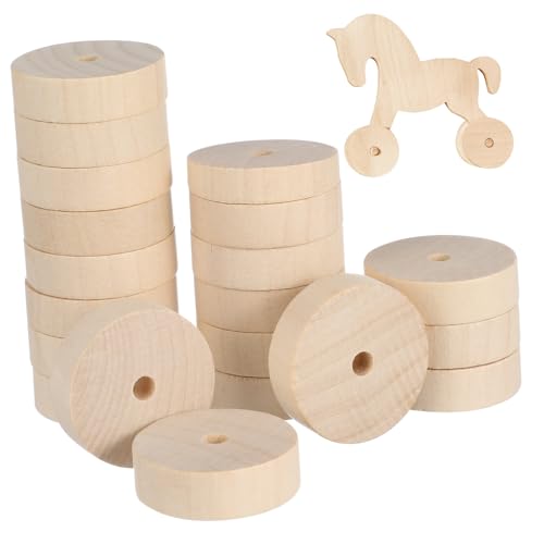 ORFOFE 20 Stück Teiliges Holzräder für DIY Bastelprojekte Kleine Runde Spielzeugräder in Vielseitiges Zubehör für Bau und Modellspielzeug Naturbelassen und Bemalbar ORFOFE 20 Stück Teiliges Holzräder für DIY Bastelprojekte Kleine Runde Spielzeugräder in Vielseitiges Zubehör für Bau und Modellspielzeug Naturbelassen und Bemalbar von ORFOFE