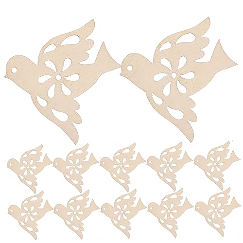 ORFOFE 20 Stück Teiliges Holzscheiben Friedenstaube Leicht Bemalbar Langlebig DIY Anhänger für Bastelhandwerk als Weihnachtsdeko oder Wohnaccessoire ORFOFE 20 Stück Teiliges Holzscheiben Friedenstaube Leicht Bemalbar Langlebig DIY Anhänger für Bastelhandwerk als Weihnachtsdeko oder Wohnaccessoire von ORFOFE