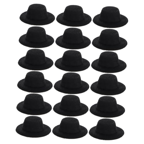 ORFOFE 20 Stück Teiliges Mini Formelle Puppenhüte Schwarz Leichtes Stoffmaterial für DIY Bastelprojekte Puppenkostüm Zubehör Kompakte Langlebig und Formstabil ORFOFE 20 Stück Teiliges Mini Formelle Puppenhüte Schwarz Leichtes Stoffmaterial für DIY Bastelprojekte Puppenkostüm Zubehör Kompakte Langlebig und Formstabil von ORFOFE