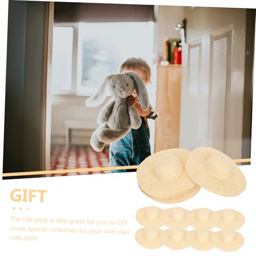 ORFOFE 20 Stück Teiliges Mini Papierhüte Basteldeko Geflochtene Kleine Puppenhüte für DIY Schmuck Handliche Miniatur Hut Ornamente für Puppenhaus und Foto Requisiten Beige ORFOFE 20 Stück Teiliges Mini Papierhüte Basteldeko Geflochtene Kleine Puppenhüte für DIY Schmuck Handliche Miniatur Hut Ornamente für Puppenhaus und Foto Requisiten Beige von ORFOFE