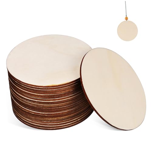 ORFOFE 20 Stück Teiliges Runde Holzscheiben Naturbelassen aus Stabilem Holz Glatte Oberfläche Vielseitig für DIY Basteln Malen Schnitzen Holzornamente und Dekorationen Geeignet ORFOFE 20 Stück Teiliges Runde Holzscheiben Naturbelassen aus Stabilem Holz Glatte Oberfläche Vielseitig für DIY Basteln Malen Schnitzen Holzornamente und Dekorationen Geeignet von ORFOFE