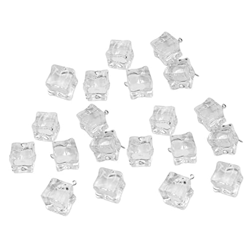 ORFOFE 20 Stück Teiliges Transparente Eiswürfel Ohrringe Anhänger Schmuckzubehör für DIY Bastelprojekte für Dekorationen und Kreative Designs von ORFOFE