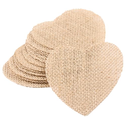ORFOFE 20 Stück Teiliges Weihnachts Burlap Deko mit Herzform Robuste Handliche Stoffausschnitte für DIY Bastelprojekte Langlebige Natürliche Jutestoff Ornamente für Festliche Baum und ORFOFE 20 Stück Teiliges Weihnachts Burlap Deko mit Herzform Robuste Handliche Stoffausschnitte für DIY Bastelprojekte Langlebige Natürliche Jutestoff Ornamente für Festliche Baum und von ORFOFE