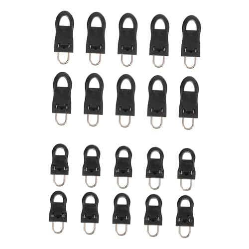ORFOFE 20 Stück Teiliges Zipper Reparaturset mit Abnehmbaren Gummizipper anhängern Ersatz reißverschluss schieber für Kleidung Taschen Rucksäcke Einfache Montage Robust und Vielseitig von ORFOFE