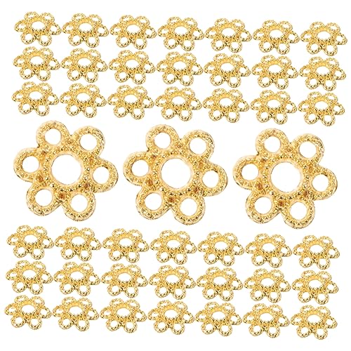 ORFOFE 200 Stück Goldfarbene Blumen Perlenkappen aus Legiertem Filigrane Spacer Beads für DIY Schmuckherstellung Leicht Langlebig für Armbänder und Halsketten Bastelmaterial ORFOFE 200 Stück Goldfarbene Blumen Perlenkappen aus Legiertem Filigrane Spacer Beads für DIY Schmuckherstellung Leicht Langlebig für Armbänder und Halsketten Bastelmaterial von ORFOFE