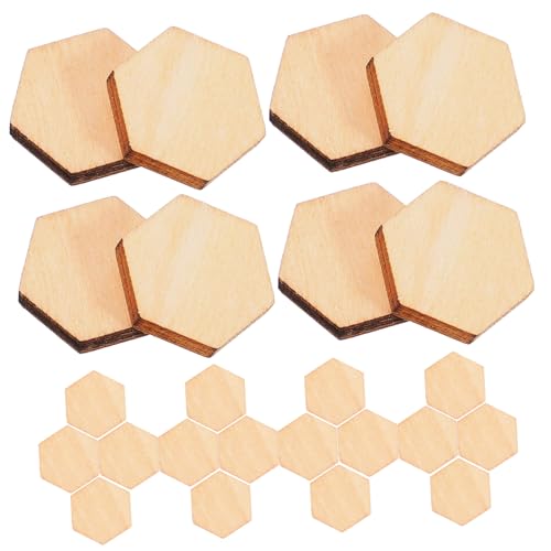 ORFOFE 200 Stück Holzspäne Dekorationen Anhänger Zweige Zum Basteln Formblock Ausschnitte Sechseckig Unbemalte Stäbe Produkt Waben Bastelspäne Kits Ornamente Unvollendete ORFOFE 200 Stück Holzspäne Dekorationen Anhänger Zweige Zum Basteln Formblock Ausschnitte Sechseckig Unbemalte Stäbe Produkt Waben Bastelspäne Kits Ornamente Unvollendete von ORFOFE