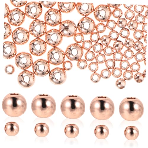 ORFOFE 200 Stück Kupfer Spacer Perlen Rund Metallzwischenstücke für DIY Armbänder Halsketten Schmuckherstellung Originelles Bastelzubehör ORFOFE 200 Stück Kupfer Spacer Perlen Rund Metallzwischenstücke für DIY Armbänder Halsketten Schmuckherstellung Originelles Bastelzubehör von ORFOFE