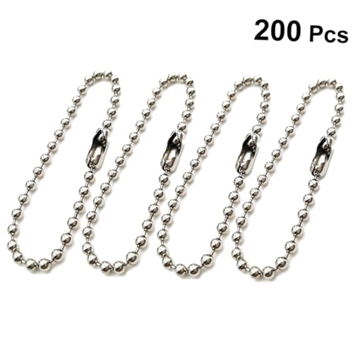 ORFOFE 200 Stück Schlüsselanhänger Metallkette Schlüsselanhänger Schlüsselringe Lange Kugel Perlenkette Schlüsselband Für Schlüssel Draht ORFOFE 200 Stück Schlüsselanhänger Metallkette Schlüsselanhänger Schlüsselringe Lange Kugel Perlenkette Schlüsselband Für Schlüssel Draht von ORFOFE