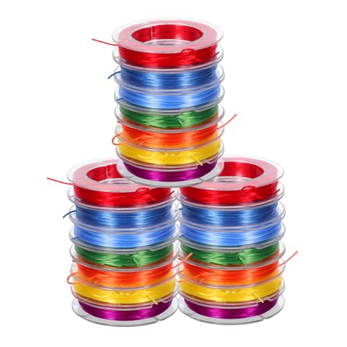 ORFOFE 21 Stück Elastische Schmuckfaden Bunte Perlenkordeln Flexibel Dehnbar für DIY Armbänder Halsketten Fußkettchen Schmuckherstellung Vielseitig für Bastler und Profis ORFOFE 21 Stück Elastische Schmuckfaden Bunte Perlenkordeln Flexibel Dehnbar für DIY Armbänder Halsketten Fußkettchen Schmuckherstellung Vielseitig für Bastler und Profis von ORFOFE