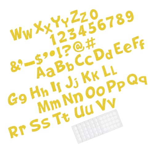 ORFOFE 216 Stück Glitzer Buchstaben Papier für Bulletin Board Dekorative Großbuchstaben für Klassenzimmer Zuhause für Partys Bastelprojekte Wohnaccessoires von ORFOFE