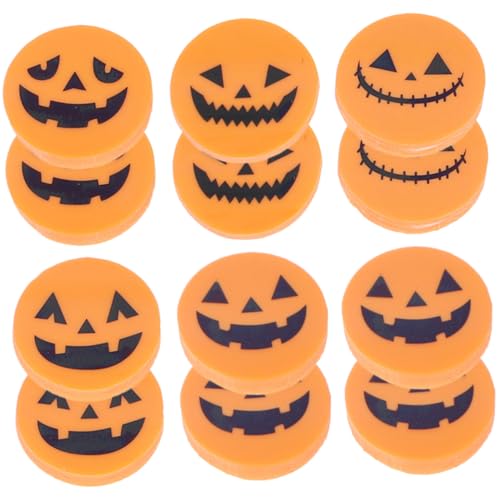 ORFOFE 24 Stück Kürbis Radiergummi Pastete Kleinkinder für Kürbis Radiergummi Halloween-Partygeschenke Urlaub Cartoongummis Halloween Kindergäuer von ORFOFE