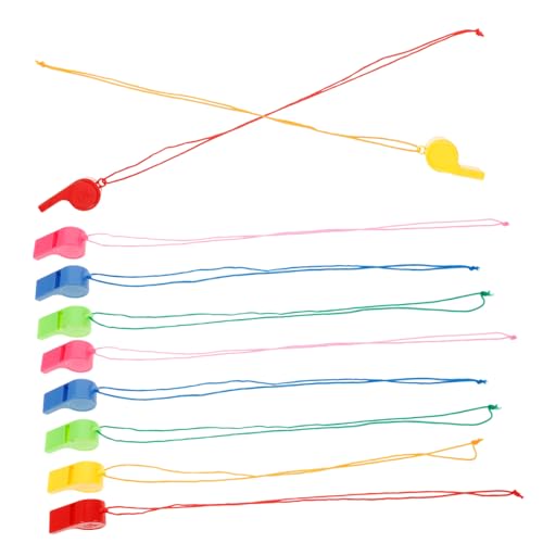ORFOFE 24 Stück Teiliges Bunte Sportpfeifen aus Robustem Lauter Schiedsrichter Outdoor-trillerpfeifen mit Praktischem Umhängeband für Rennen Trainer und Notfälle Zufällige von ORFOFE