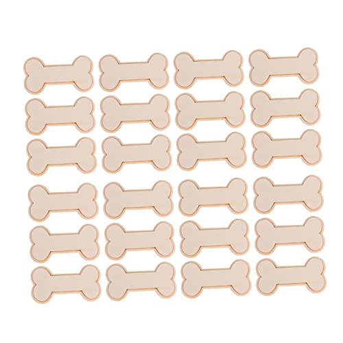 ORFOFE 24 Stück Teiliges DIY Holzornamente Unbehandelte Holz Knochenformen Glatte Oberfläche zum Bemalen Verzieren und Basteln für Kunstprojekte Wanddekoration und Geschenkanhänger von ORFOFE