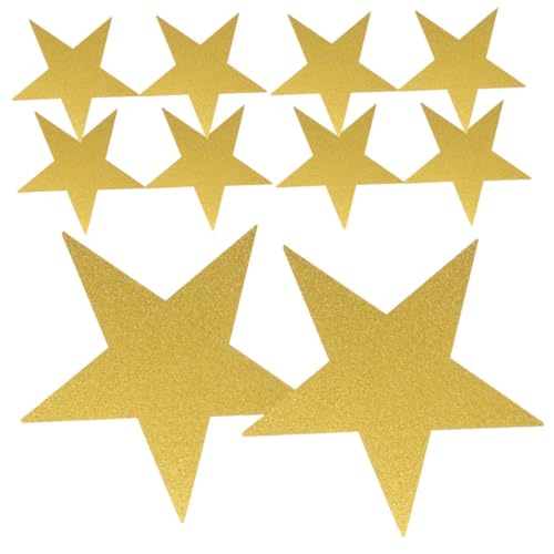 ORFOFE 24 Stück Teiliges Goldene Papiersterne Glitzer Stern Ausschnitte Vielseitige Dekoration für Pinnwand Klassenzimmer Wanddeko Kreative und Zeichenpapiere ORFOFE 24 Stück Teiliges Goldene Papiersterne Glitzer Stern Ausschnitte Vielseitige Dekoration für Pinnwand Klassenzimmer Wanddeko Kreative und Zeichenpapiere von ORFOFE