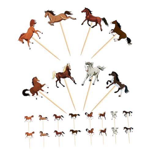ORFOFE 24 Stück Teiliges Pferde Cake Topper Geburtstagsdekoration mit Farmtier Motiv Einfache Anwendung für Kinderparty Vielseitig als Cupcake und Dessertdeko Geeignet Große Menge für ORFOFE 24 Stück Teiliges Pferde Cake Topper Geburtstagsdekoration mit Farmtier Motiv Einfache Anwendung für Kinderparty Vielseitig als Cupcake und Dessertdeko Geeignet Große Menge für von ORFOFE