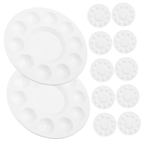 ORFOFE 24 Stück Teiliges Rundes Mischpalette mit Farbwannen Tragbar und Leicht aus Waschbarem Kunststoff Stabile Basis Auslaufsicher für Aquarell Acryl Ölmalerei DIY Kunst und Studio ORFOFE 24 Stück Teiliges Rundes Mischpalette mit Farbwannen Tragbar und Leicht aus Waschbarem Kunststoff Stabile Basis Auslaufsicher für Aquarell Acryl Ölmalerei DIY Kunst und Studio von ORFOFE