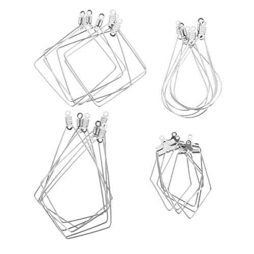 ORFOFE 24 Stück Teiliges Silbernes Ohrring Rundkreise zum Schmuck DIY Offene Beading Hoops Vielseitige Schmuckherstellung Runde Ohranhänger für Damen und Bastler von ORFOFE