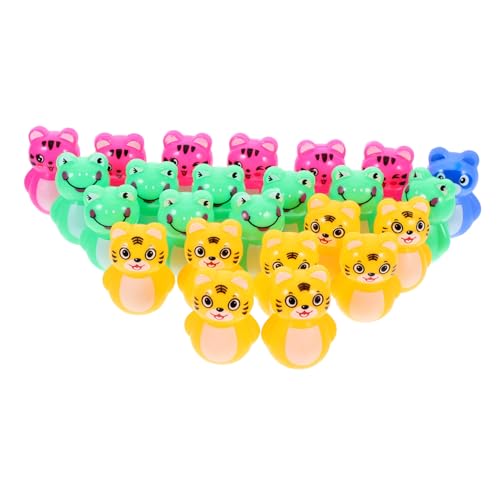 ORFOFE 24 Stück Teiliges Stehauf aus Bunte Tierfiguren als Montessori Lernspielzeug für Fördert Kreativität Reaktion und Vorstellungskraft als und Desktop Deko ORFOFE 24 Stück Teiliges Stehauf aus Bunte Tierfiguren als Montessori Lernspielzeug für Fördert Kreativität Reaktion und Vorstellungskraft als und Desktop Deko von ORFOFE