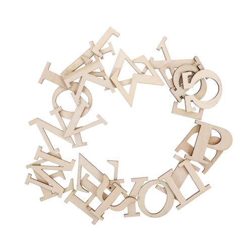 ORFOFE 24 Stück Unlackierte Holzbuchstaben Naturholz Alphabet Lernspielzeug für Buchstabenerkennung Basteln Scrapbooking DIY Poster Dekoration ORFOFE 24 Stück Unlackierte Holzbuchstaben Naturholz Alphabet Lernspielzeug für Buchstabenerkennung Basteln Scrapbooking DIY Poster Dekoration von ORFOFE