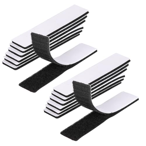 ORFOFE 25 Stück Starkes Doppelseitiges Klettband Selbstklebend Extra Stark für Haushalt Wandhalterung Kabelorganisation Vielseitig Verwendbar Schwarz ORFOFE 25 Stück Starkes Doppelseitiges Klettband Selbstklebend Extra Stark für Haushalt Wandhalterung Kabelorganisation Vielseitig Verwendbar Schwarz von ORFOFE