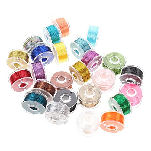 ORFOFE 25 Stück Teiliges Farbiges Stickgarn Polyester Nähgarn für Kreuzstich DIY Näharbeiten Handarbeiten und Quiltprojekte von ORFOFE