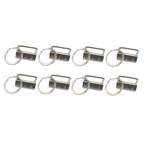 ORFOFE 25 Stück Teiliges Metall Schlüsselanhänger mit Webband clips für Armbänder Koffer Taschenriemen Rostfrei Langlebig für DIY handwerksprojekte und Zubehör von ORFOFE