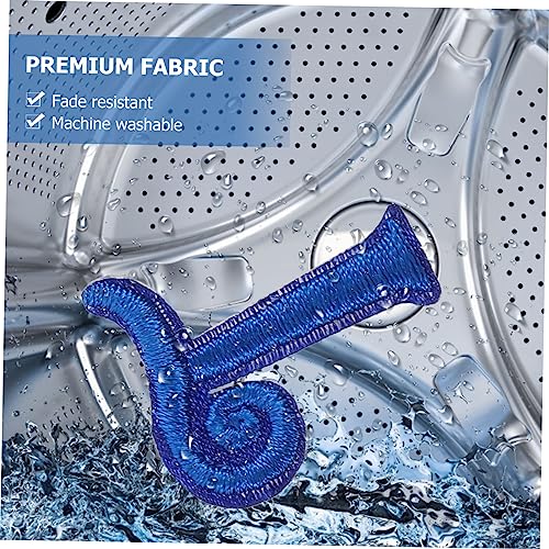 ORFOFE 26 Stück Teiliges Aufbügelbild Buchstaben Applikationen aus Blauem Stickstoff für DIY Kleidung Reparatur und Dekoration Waschbar Vielseitig für Jacken Taschen Schuhe Geeignet von ORFOFE