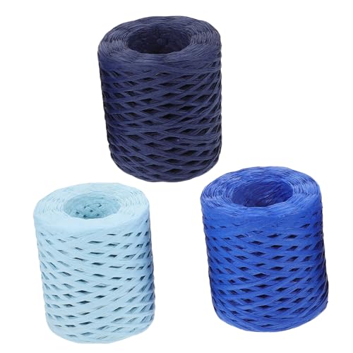 ORFOFE 3 Rollen Farbige Raffia Papierbänder Bastband Geschenkband für Geschenkverpackung DIY Basteln Dekoration Himmelblau und Meerblau ORFOFE 3 Rollen Farbige Raffia Papierbänder Bastband Geschenkband für Geschenkverpackung DIY Basteln Dekoration Himmelblau und Meerblau von ORFOFE