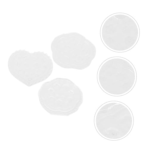 ORFOFE 3 STÜCKE Teiliges Nagelkunst Silikonform Langlebige Flexible Epoxidharz Gießformen für Kreative Maniküre Wiederverwendbare nicht Haftende Nail Decor Molds für Präzises Naildesign von ORFOFE