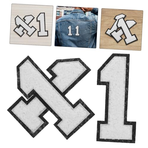ORFOFE 3 Stück Große Weiße Chenille Zahlen Aufnäher Bestickte Polyester Patches mit Handtuch Stickerei zum Aufbügeln für Diy Kleidung Hüte Rucksäcke Starke Haftung Dekorative ORFOFE 3 Stück Große Weiße Chenille Zahlen Aufnäher Bestickte Polyester Patches mit Handtuch Stickerei zum Aufbügeln für Diy Kleidung Hüte Rucksäcke Starke Haftung Dekorative von ORFOFE