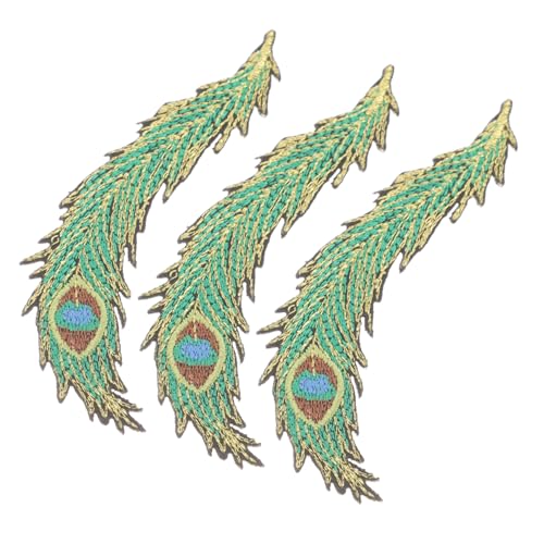 ORFOFE 3 Stück Teiliges Bügelbare Stickerei Aufnäher Pfauenfeder Patch für Kleidung Textilien Reparatur und Dekoration Verschiedene Langlebig und Einfach Anzubringen ORFOFE 3 Stück Teiliges Bügelbare Stickerei Aufnäher Pfauenfeder Patch für Kleidung Textilien Reparatur und Dekoration Verschiedene Langlebig und Einfach Anzubringen von ORFOFE