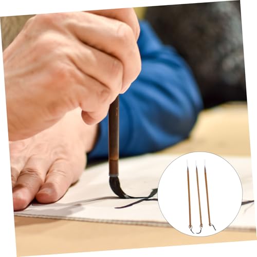 ORFOFE 3 Stück Teiliges Chinesische Kalligraphie Pinsel für Anfänger und Studenten Langlebige Schreibpinsel mit Komfortablem Griff Geeignet für Japanische Kalligraphie Zeichnung und von ORFOFE