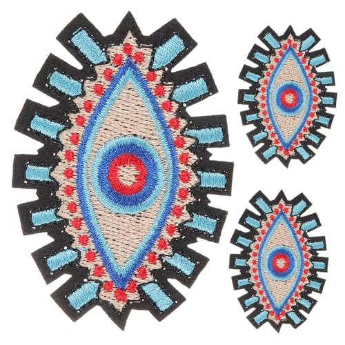 ORFOFE 3 Stück Teiliges Evil Eye Bügelpatches Bestickte DIY Kleidung Aufnäher für Mäntel Hüte und Taschen Dekorative Cartoon Stoffflicken Leicht Anzubringen und Langlebig ORFOFE 3 Stück Teiliges Evil Eye Bügelpatches Bestickte DIY Kleidung Aufnäher für Mäntel Hüte und Taschen Dekorative Cartoon Stoffflicken Leicht Anzubringen und Langlebig von ORFOFE