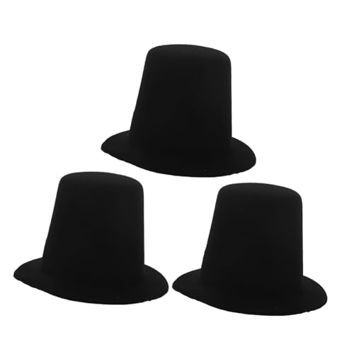 ORFOFE 3 Stück Teiliges Kleine Schwarze Mini DIY Puppenkostüm Dekorativ Leicht Bruchfest Vielseitig als Puppenzubehör Haar Bastelaccessoire von ORFOFE