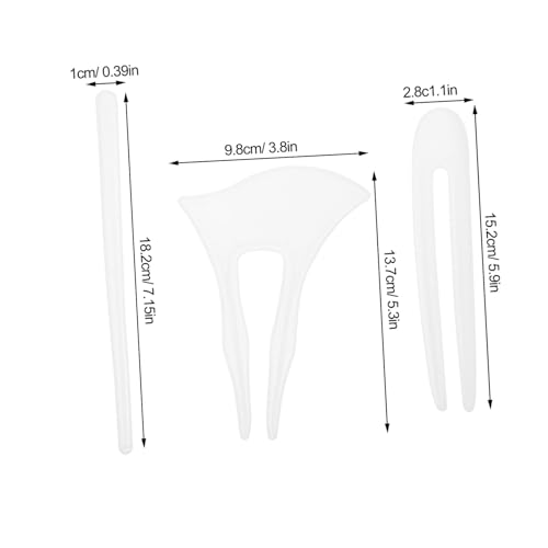 ORFOFE 3 Stück Teiliges Silikon Epoxidharz Haarspangen Gießform mit Chopsticks Einzelstift und Klassischem Design Einfach zu Entformen DIY Schmuckherstellung für Kreative Haaraccessoires von ORFOFE