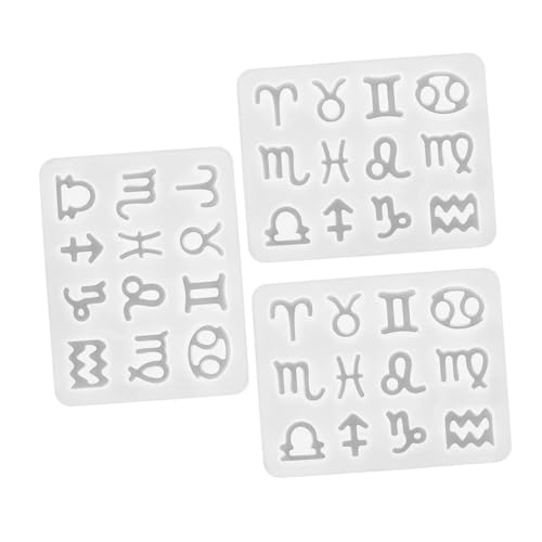 ORFOFE 3 Stück Teiliges Silikonform für Schlüsselanhänger DIY Schmuck Gießform für Flexibel und Langlebig für Kreative Bastelprojekte und von ORFOFE