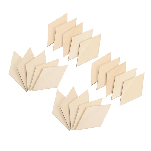 ORFOFE 30 Stück DIY Rhombus Holzscheiben Holzspäne für Kreative Holzdekorationen Party Bastelprojekte Handgefertigte Holzklötzchen Langlebig und Vielseitig für Zuhause und Festlichkeiten ORFOFE 30 Stück DIY Rhombus Holzscheiben Holzspäne für Kreative Holzdekorationen Party Bastelprojekte Handgefertigte Holzklötzchen Langlebig und Vielseitig für Zuhause und Festlichkeiten von ORFOFE