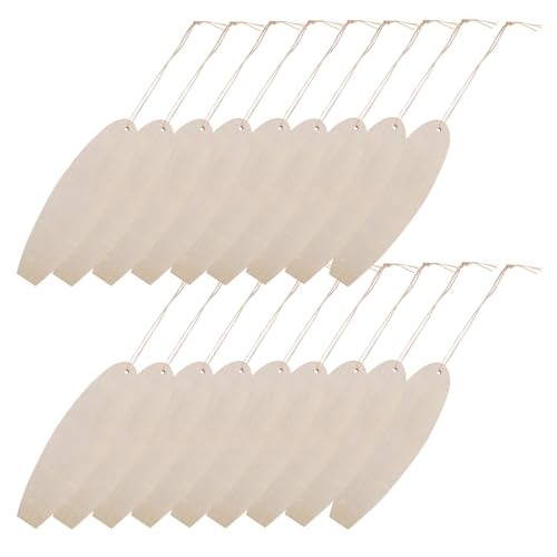 ORFOFE 30 Stück Teiliges Diy Holz Surfbrett Unvollendete Holztafeln Surfboard Wanddekoration Bemalbare Holzplatten für Kinderbasteln Kreative Küstenhaus Deko von ORFOFE
