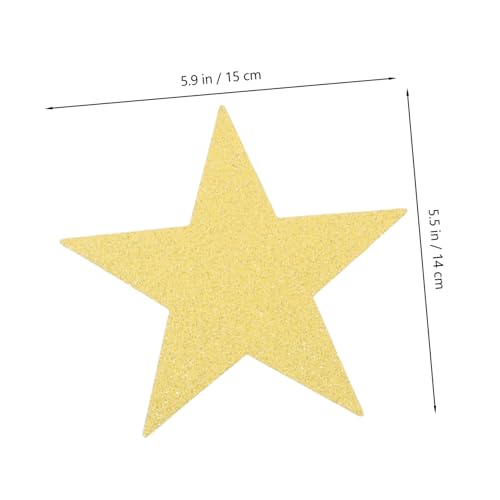 ORFOFE 30 Stück Teiliges Glitzernde Papiersterne Doppelseitig Gold silber schwarz Vielseitige Bastelsterne für Kreative Malerei Schreiben und Dekoration für Pinnwand Fest von ORFOFE