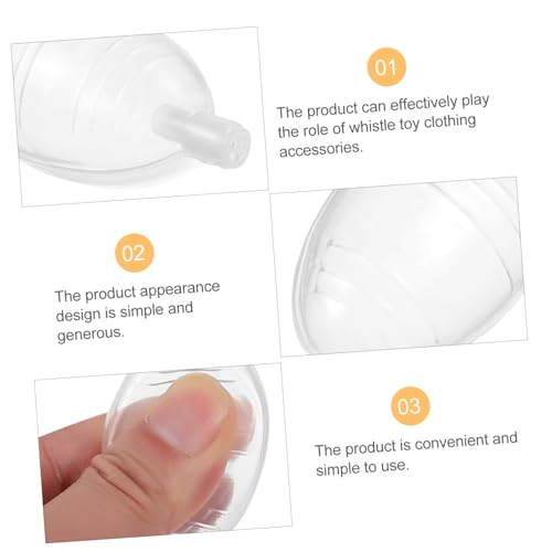 ORFOFE 30 Stück Teiliges Pfeifen Geräuschvoller Noise Maker Kompakt und Leicht als Kleidung Dekoration Geeignet für DIY Bastelprojekte von ORFOFE