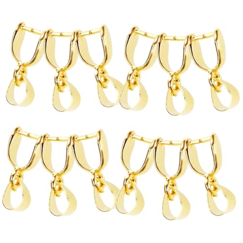 ORFOFE 30 Stück Teiliges Pinch Bails aus Legierung Langlebige Schmuckanhänger Klemmösen Goldfarben Sicher für Haut Vielseitig Einsetzbar als Kettenverbinder für Halsketten Armbänder und ORFOFE 30 Stück Teiliges Pinch Bails aus Legierung Langlebige Schmuckanhänger Klemmösen Goldfarben Sicher für Haut Vielseitig Einsetzbar als Kettenverbinder für Halsketten Armbänder und von ORFOFE