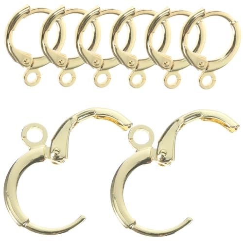 ORFOFE 30 Stück Teiliges Vergoldete Ohrhaken aus Metall Leichte DIY Schmuckzubehör für Frauen Langlebige Ohrhaken Schlaufe für Handgefertigte Ohrringe und Bastelprojekte ORFOFE 30 Stück Teiliges Vergoldete Ohrhaken aus Metall Leichte DIY Schmuckzubehör für Frauen Langlebige Ohrhaken Schlaufe für Handgefertigte Ohrringe und Bastelprojekte von ORFOFE