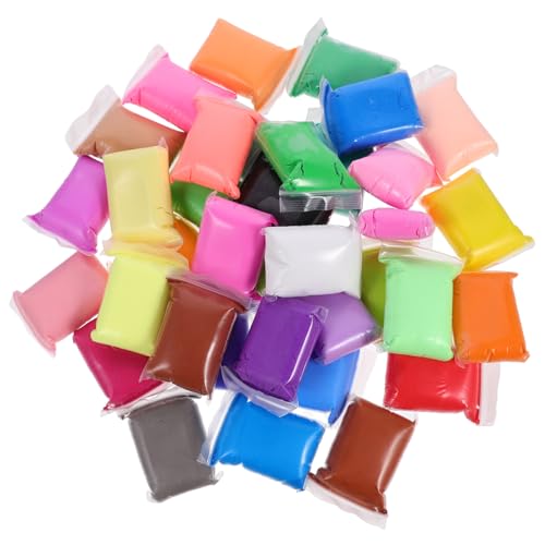 ORFOFE 36 Packungen Farben Polymer Clay Kinderleichte Modelliermasse für Kreatives Basteln Ungiftig Langlebig Lufttrocknend DIY Knetmasse für Mädchen und Jungen Vielfältige Farbmischungen von ORFOFE