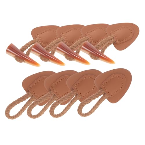 ORFOFE 4 Paare Resin Horn Knöpfe für Kleidung Dekorative Knebelverschluss Buttons zum Annähen Mittelbraun Jacken und Mantelverschlüsse Vielseitig und Einfach Anzubringen von ORFOFE